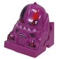 Racer Driver Head, Brick Special 2 x 2 Round, Orange Eyes, Black/orange Eyebrows, White Teeth print (Gear)
