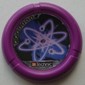 Large Figure Throwing Disk, Electro / Energy, 7 Pips, Atomic Orbitals Print