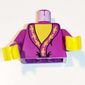 Torso Robe with Yellow Trim, Yellow Neck Print (Dumbledore), Purple Arms, Yellow Hands