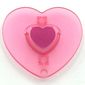 Clikits Icon, Heart with Two Pins, Dark Pink Heart Print