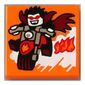 Tile 2 x 2 with Fire Motorbike print (43115-1)