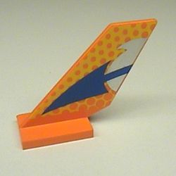Tail Shuttle with Blue Arrow, Dot Fade Print