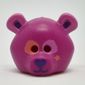 Costume / Mask, Bear with Dark Purple Nose and Ears, Coral and Bright Pink Eyes Print