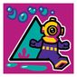 Tile 2 x 2 with Diver Suit print