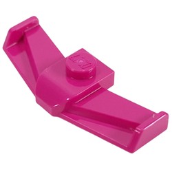 LEGO part 6682 Vehicle Body, Front Fender 1 x 4, Formula 1 in Bright Reddish Violet/ Magenta