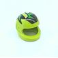 Helmet, Standard with Lime 'M', Black, Red, and Green Print