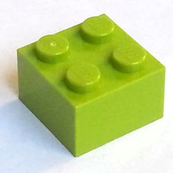LEGO part photo in color 27 - Lime LEGO part photo in color 27 - Lime