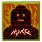 Tile 2 x 2 with Burning Lava print (43109-1)