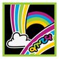 Tile 2 x 2 with Rainbow Galore print