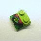 Brick Curved 2 x 2 x 2/3 Two Studs and Lip End with 'M', Black/Red/Green Print
