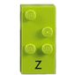 Braille Brick 2 x 4 with 4 Studs ⠵ and 'Z' Print