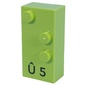 Braille Brick 2 x 4 with 3 Studs ⠱ and 'Û 5'
