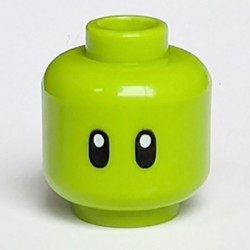 Minifig Head Z-Blob, Black Eyes Print