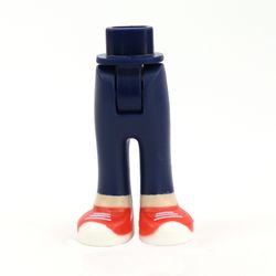 Minidoll Hips and Trousers with Back Pockets and Light Nougat Legs and Red Sneakers Print