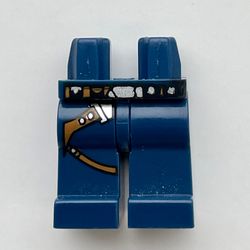 Hips and Dark Blue Legs with Gunbelt Print