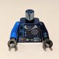Torso, Odd Arms, Alpha Team Logo, Utility Belt, Gauge, Divided Blue Stripe Print, Left Black Arm, Right Blue Arm, Black Hands