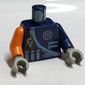 Torso, Odd Arms, Jumpsuit, Alpha Team Logo, Arrow, Shoulder Rope Print, Left Dark Blue Arm, Right Orange Arm, Light Gray Hands