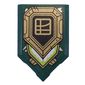 Tile Special 2 x 3 Pentagonal with Gold Shield, Asian Symbol print
