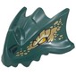 Creature Body Part, Dragon Head Upper Jaw with Yellow/Yellowish Green Eye, Gold Scales print