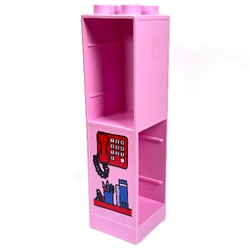 Duplo Building Wall 2 x 2 x 6 with Drawer Slots on Two Sides with Telephone Print
