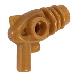 LEGO part 13608 Weapon Gun Ray / Sci Fi - Rounded Heat Diffusers in Warm Gold/ Pearl Gold