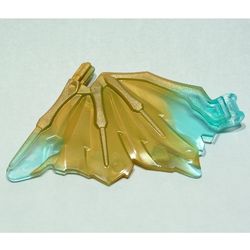 Creature Body Part, Wing, Crystalized with Marbled Pearl Gold Pattern