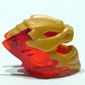 Wrap / Mask with Marbled Trans-Red Crystals Pattern
