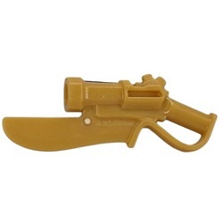 LEGO part 8040 Weapon, Sword Bayonet in Warm Gold/ Pearl Gold