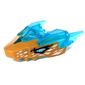 Creature Body Part, Dragon Head with Trans-Light Blue Horns Pattern, White/Blue Eyes print