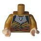Torso Robe with Silver Scale Mail and Orange Belt Print, Pearl Gold Arms, Light Nougat Hands