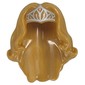 Hair and Tiara, Long Wavy with Silver Tiara print