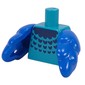 Torso with Blue Bird Wings, Dark Blue Plumage print