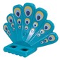 Minifig Hipwear Turkey Fan Tail with Yellow/Metal Blue/Dark Blue Peacock Feathers print