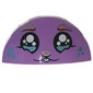Brick Round 3 x 6 Half Circle with Bunny Face, Black Eyes, Tears, Metallic Blue Spots, Coral Nose, Eyebrows print