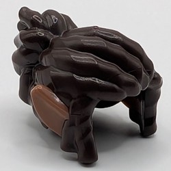 LEGO part  WIG, W/ ACCESSORY, NO. 9 in Dark Brown
