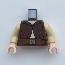 LEGO PART 973c26h02pr1797 Torso Robe with Tan Undershirt, Reddish Brown ...