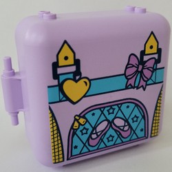 Pod, Square 3 x 8 x 6 2/3 [Male] with Suitcase print