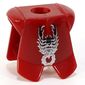 Minifig Neckwear Armor Breastplate with Leg Protection, Vladek Scorpion Black & Silver Print