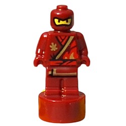 LEGO part 10109331 MINI FIGURE TROPHY, NO. 64 in Dark Red