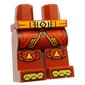 Hips and Dark Red Legs with Orange Belt, Gold Belt Buckle, Red Robe Ends, Knee Pads, Gold Toes print