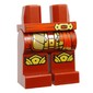 Hips and Dark Red Legs with Red sash, Robe Ends, Gold Armor, Knee Pads print