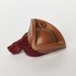 Hair and Hat, Pirate Hat Tricorne Medium Nougat with Ponytail Pattern