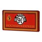 Tile 2 x 4 with Dark Red Sign, 'HOGWARTS EXPRESS', 'PLATFORM 9 3/4' print