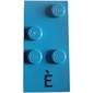 Braille Brick 2 x 4 with 4 Studs ⠮ and 'È' print