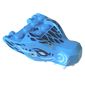 Creature Body Part, Dragon Head Upper Jaw with Light Aqua Markings and Dark Blue Eyes Print