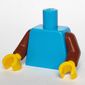 Torso, Reddish Brown Arms, Yellow Hands [Plain]