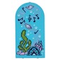 Glass for Frame 1 x 6 x 7 with Bow with Fish, Coral, Kelp, Music Notes print