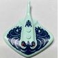 Animal, Stingray with Dark Blue Markings, Red Eyes print