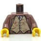 Torso Jacket, Open over Tan Vest Print (Gilderoy Lockhart), Sand Red Arms, Yellow Hands