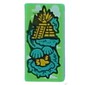 Tile 1 x 2 with Dark Turquoise Dragon on Temple print